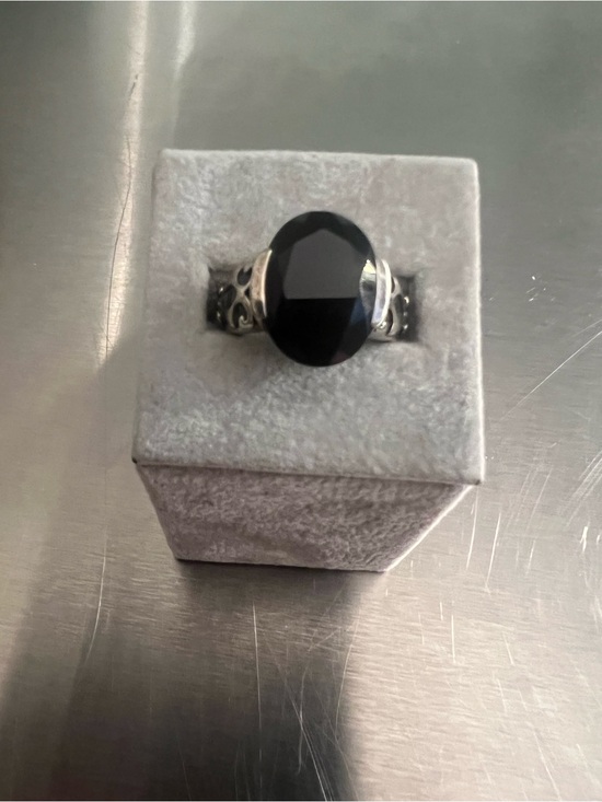 Silpada Jewelry - Silpada Faceted Black Onyx & Sterling Silver Embellished Ring
